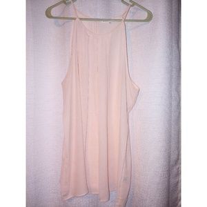 Pink tank top blouse